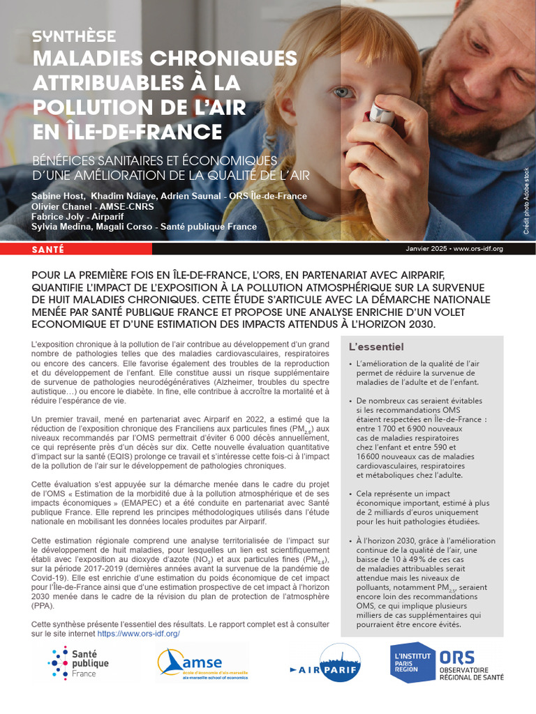Impact de la pollution sur la santé en Île-de-France | PDF | Pollution ...