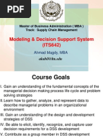 Modeling & Decision Support System (ITS642) : Master of Business Administration (MBA) Track: Supply Chain Management