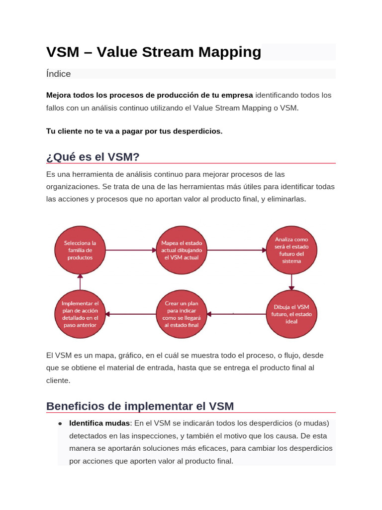 Implementación del VSM Administrativo | PDF | Lean Manufacturing | Business