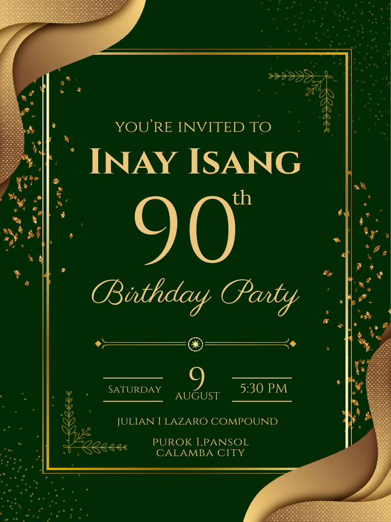 Inay Isang's 90th Birthday Celebration | PDF