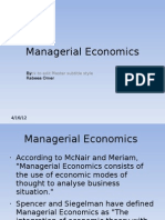 Managerial Economics: Click To Edit Master Subtitle Style
