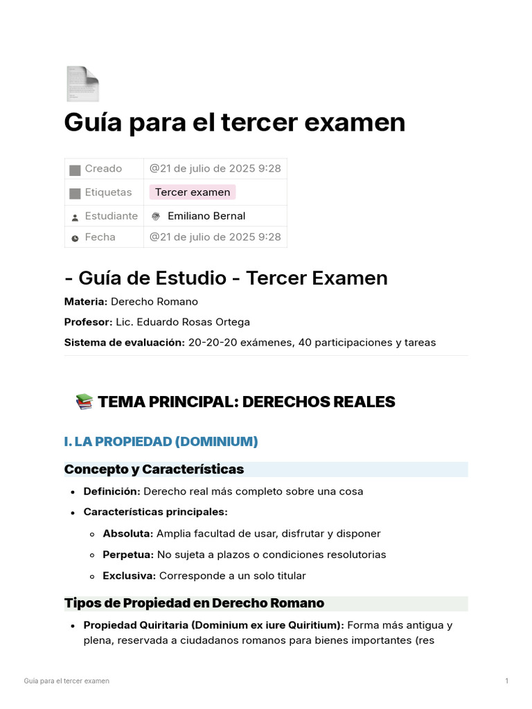 Gu Iater Ce Rex Amen Romano | PDF | Propiedad | Posesión (Ley)