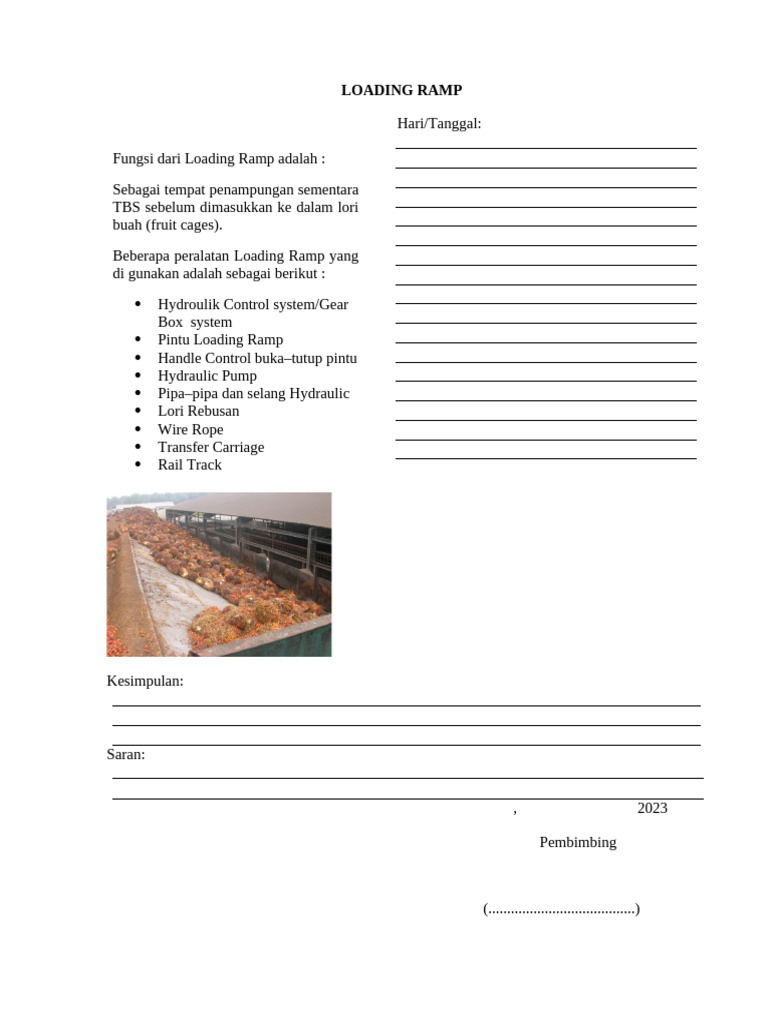 Fungsi dan Peralatan Loading Ramp | PDF