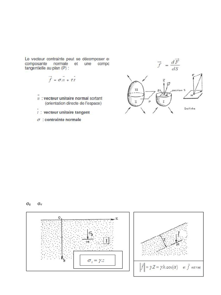 Contraintes dans le sol : Calculs et effets | PDF | Physique appliquée ...