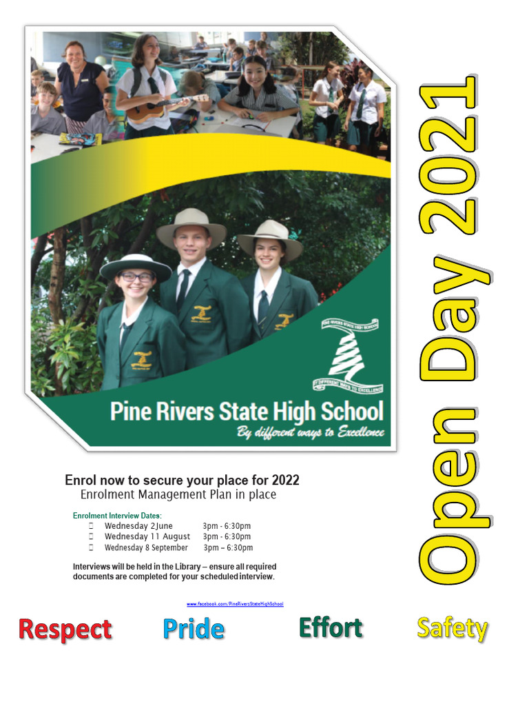 Pine Rivers State High School Enrolment 2022 | PDF | Learning ...