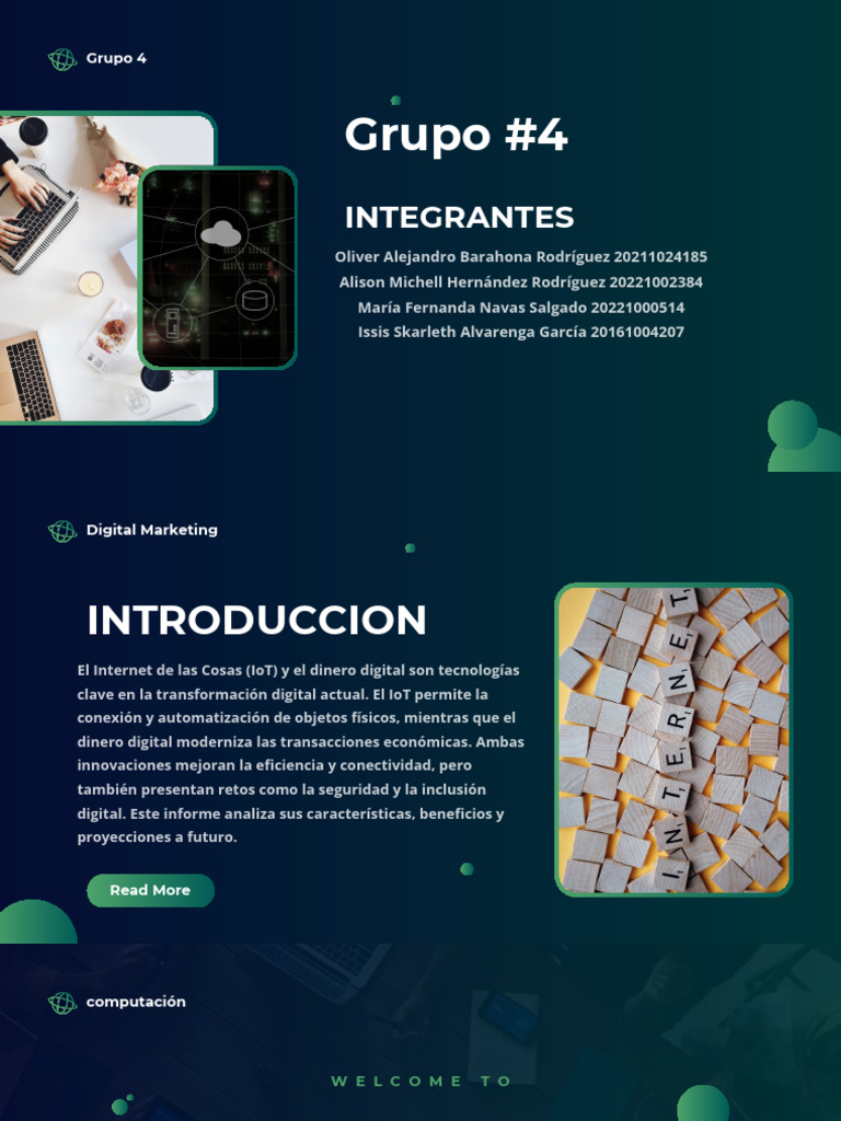 Presentacion Grupo #4 | PDF | Internet de las Cosas | Informática