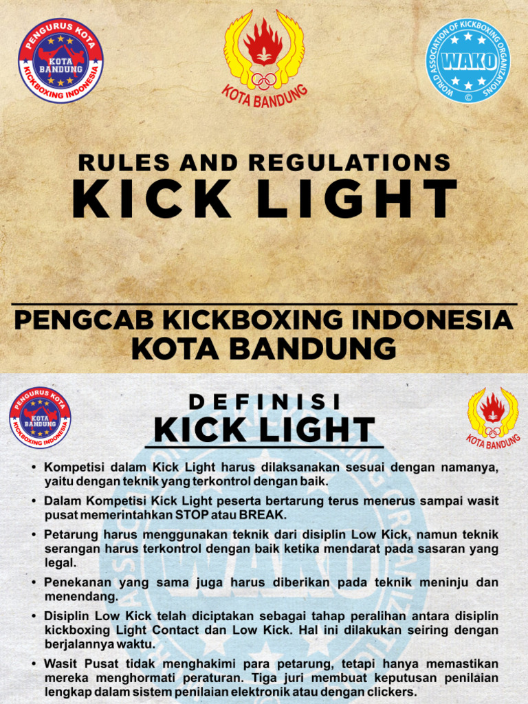 Kick Light - Rules & Regulations | PDF