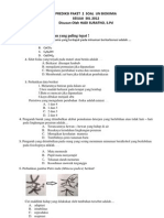 Prediksi Soal UNIPABiologibagian 2