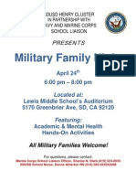 Military Family Night. Lewis Middle School