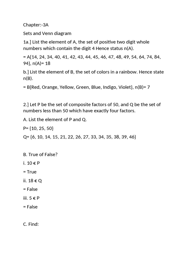 Ayush Math 3A To 3F | PDF | Numbers | Intersection (Set Theory)