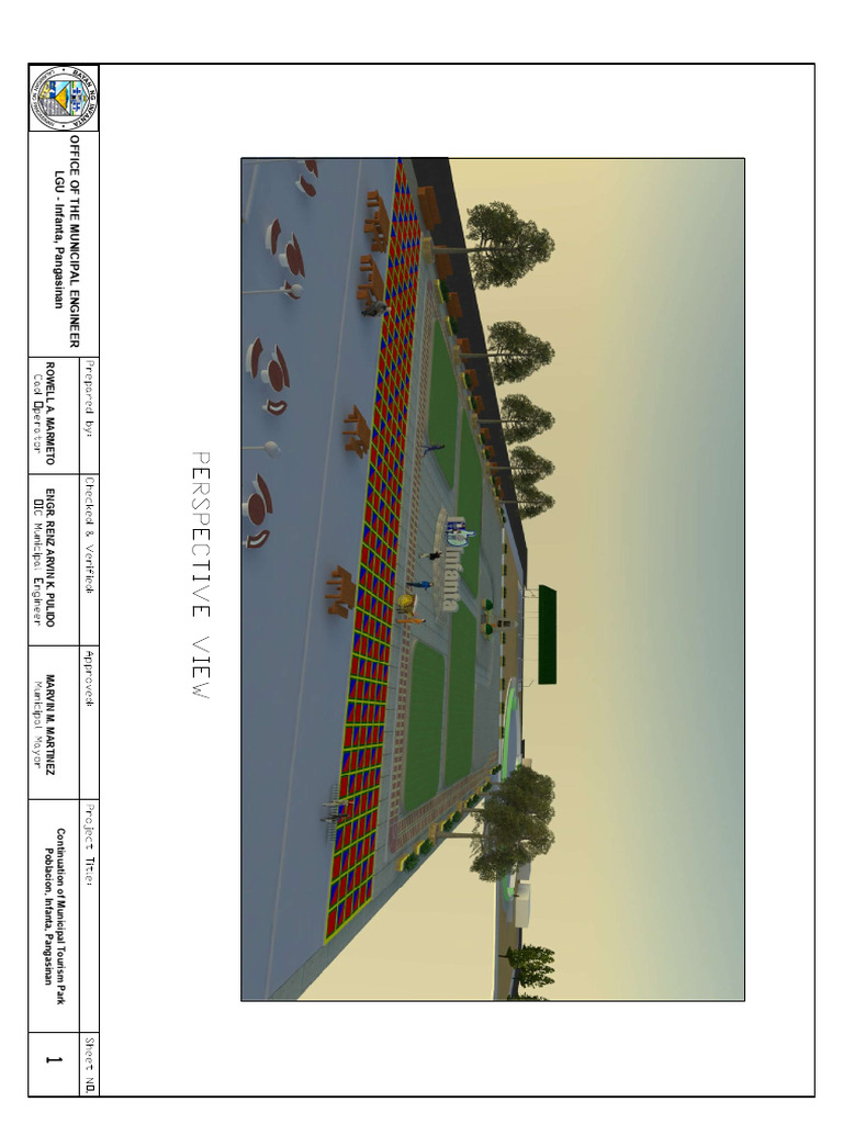 Municipal Tourism Park Plaza Layout | PDF