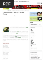 Dieta Dos Pontos - Tabela de Pontos _ Dieta Na Rede