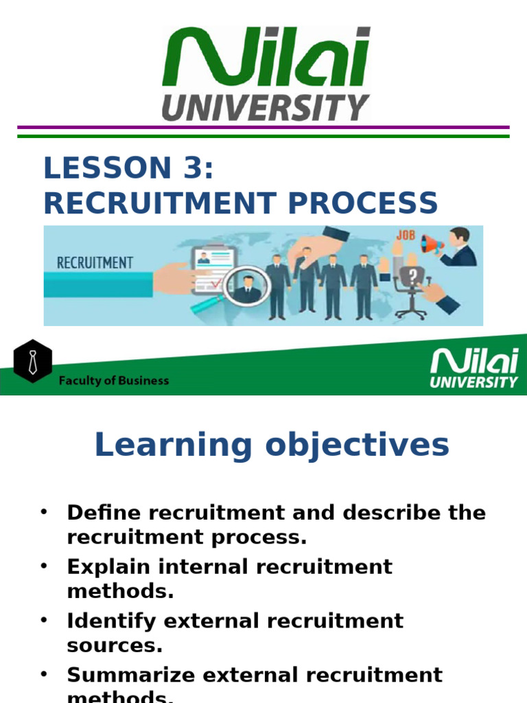 Recruitment Process Overview and Methods | PDF | Recruitment | Employment