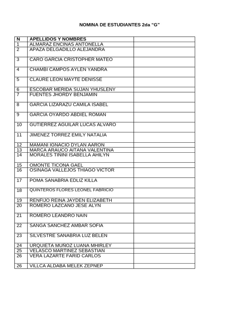 lista 2 da. G | PDF