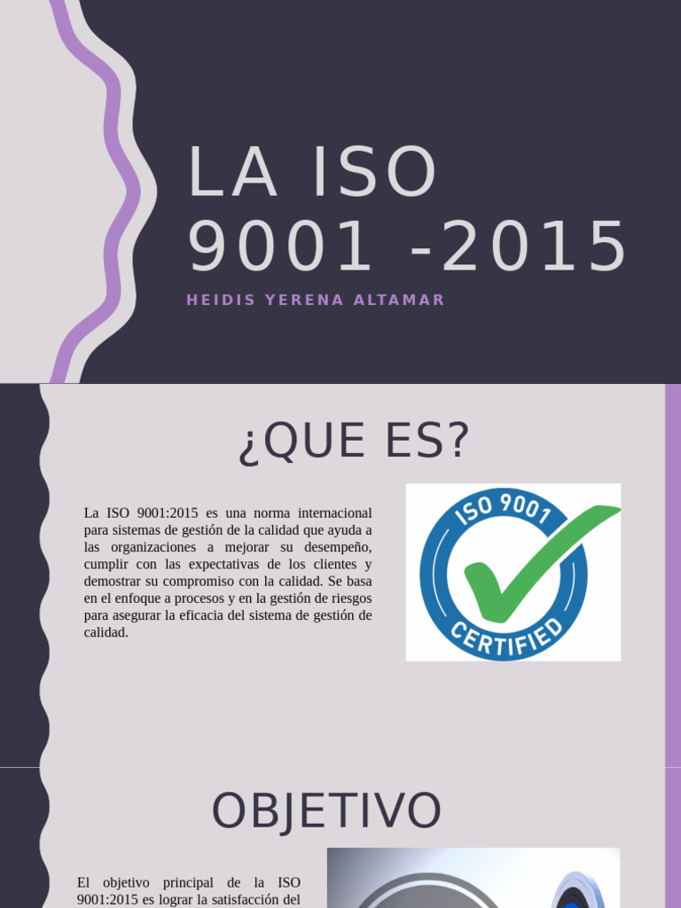 La Iso 9001 - 2015 (Heidis Yerena) 1 | PDF