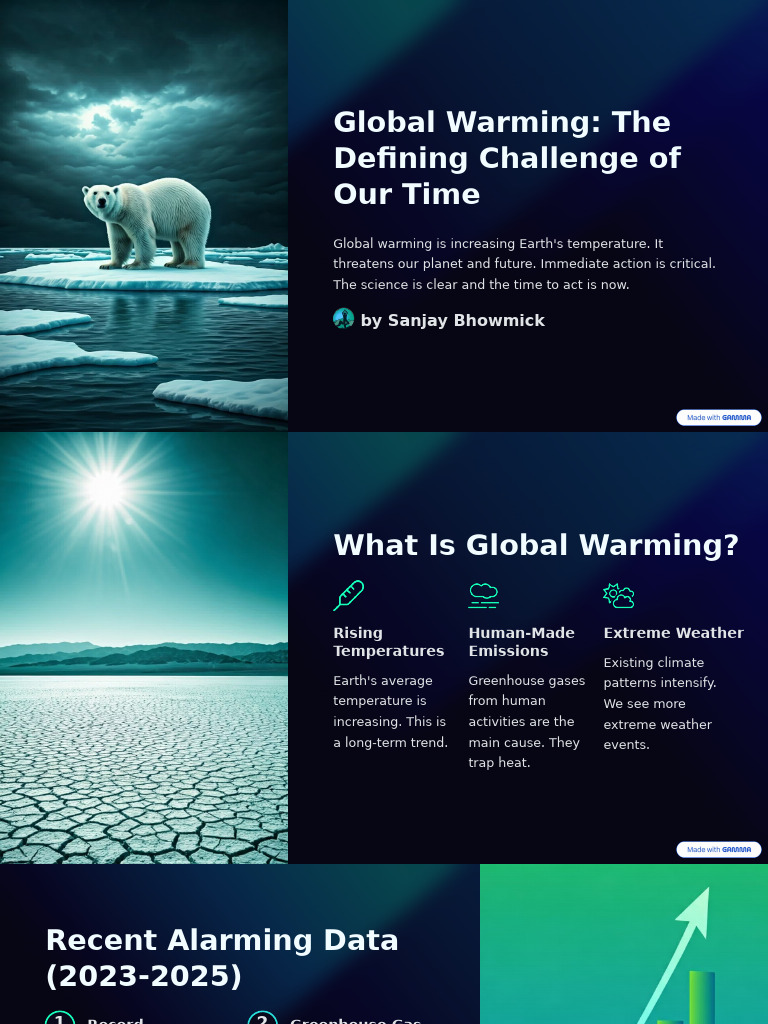 Global Warming: Urgent Action Needed | PDF | Climate Change ...