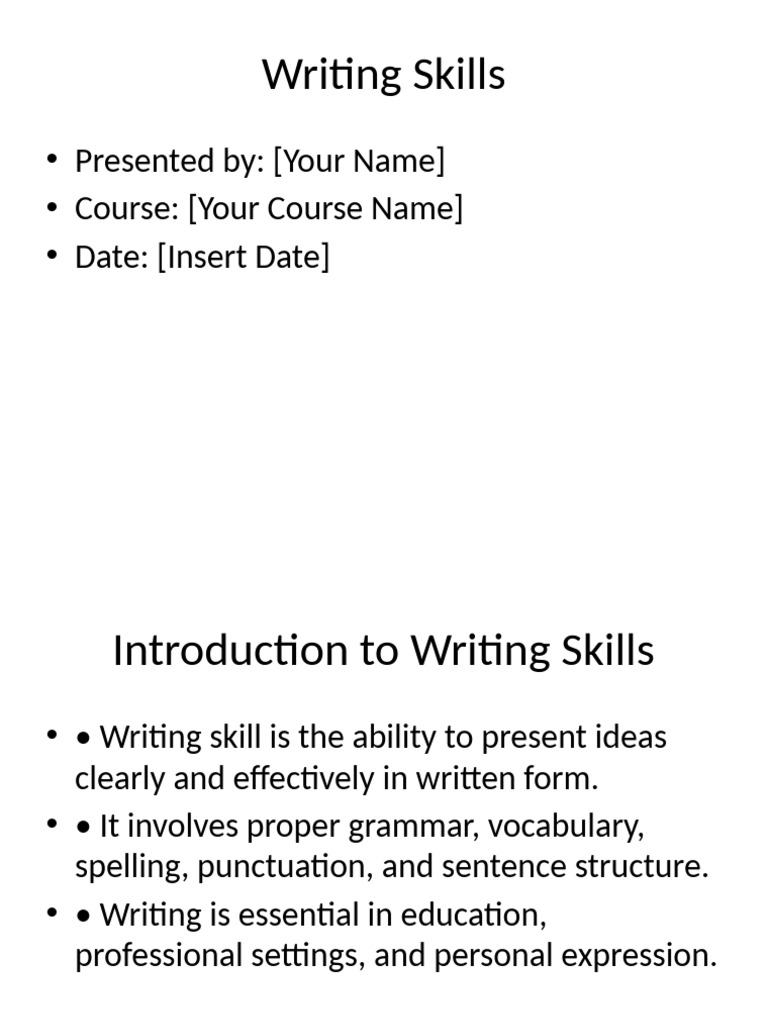 Enhancing Writing Skills for Success | PDF | Linguistics | Human ...