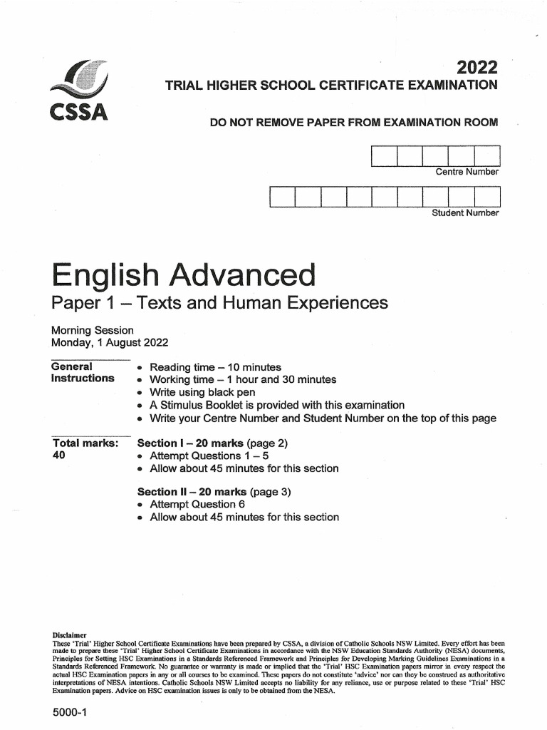 2022 Cssa Paper 1 | PDF