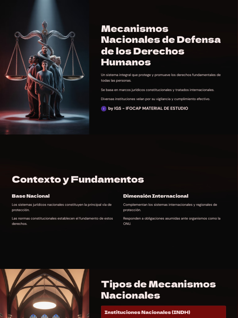 Mecanismos Nacionales de Defensa de Los Derechos Humanos | PDF ...
