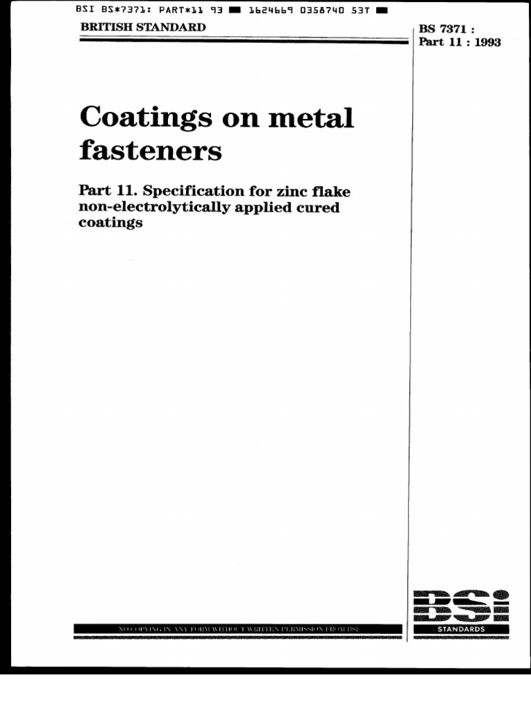 BS 7371 - 11-1993 | PDF