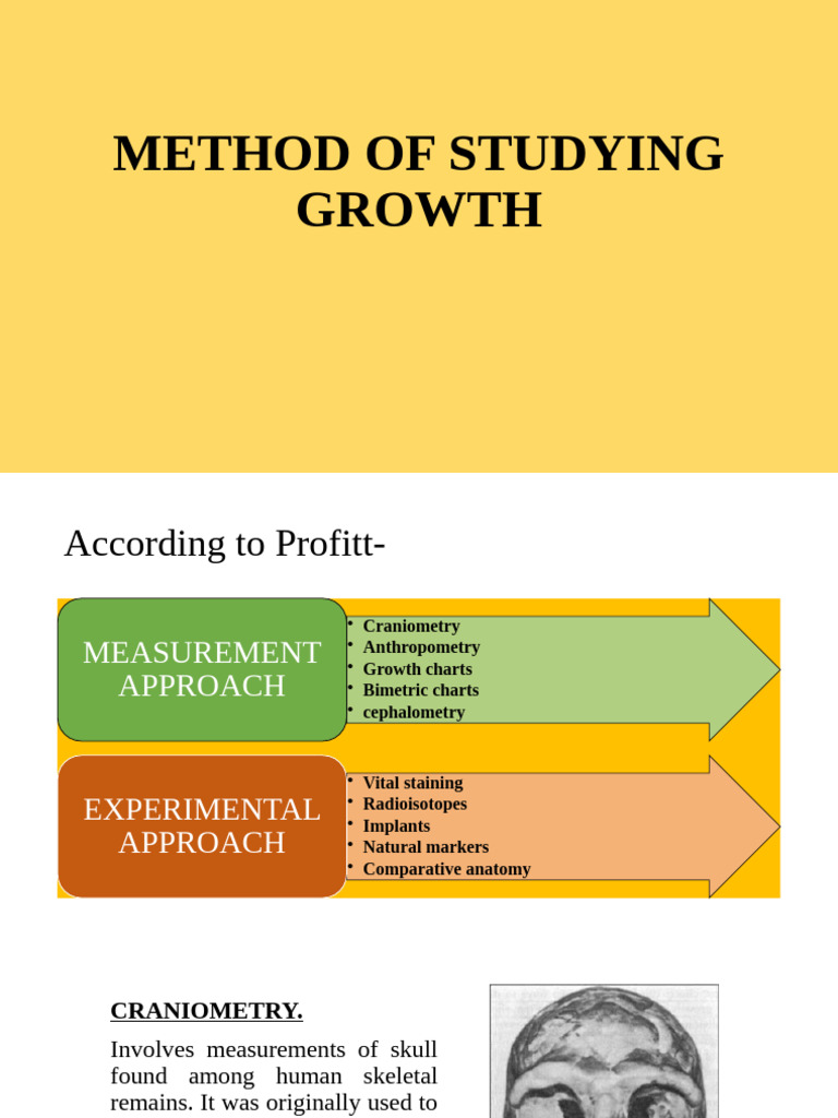 Methods for Studying Growth | PDF | Bone