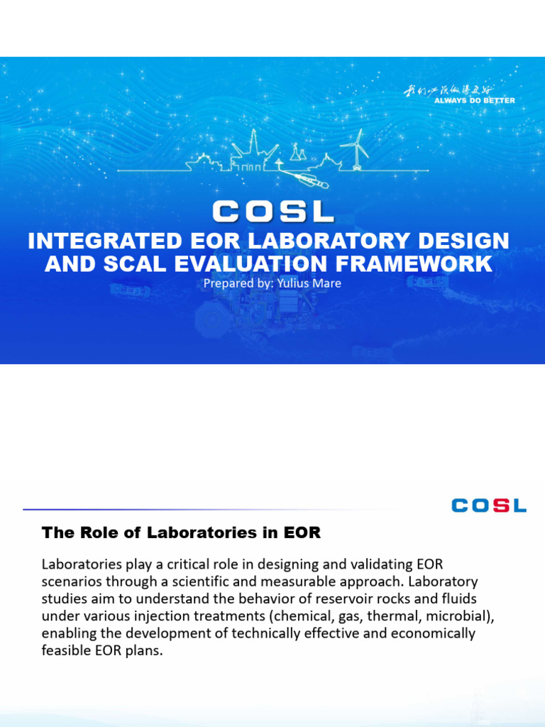 EOR Laboratory Design and Evaluation Guide | PDF | Enhanced Oil ...