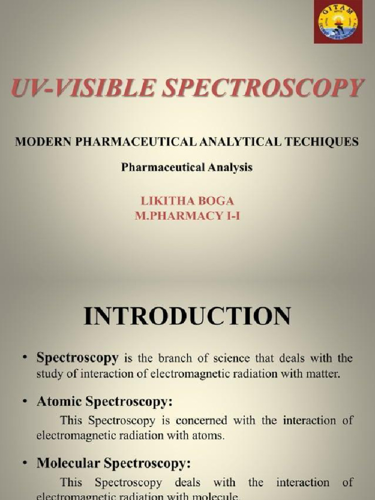 Uv Spectros | PDF