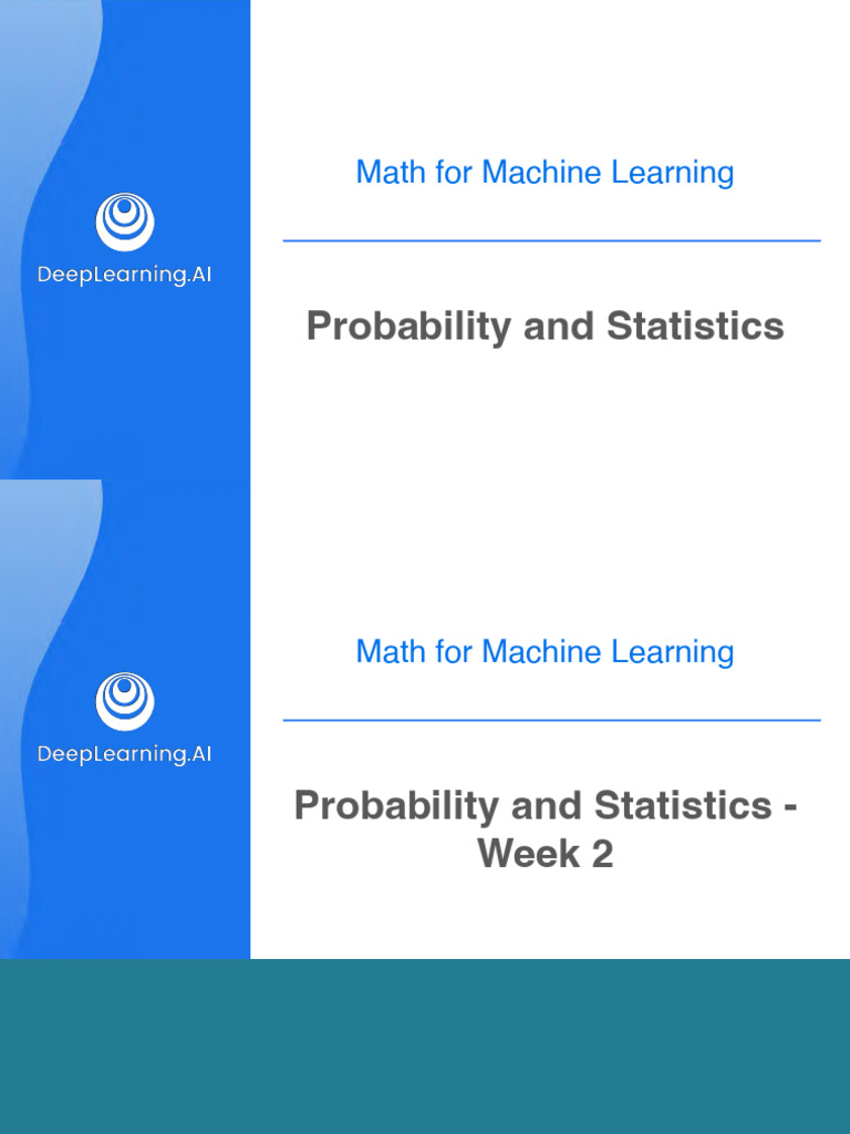 Probability and Statistics: Math For Machine Learning | PDF | Mode ...
