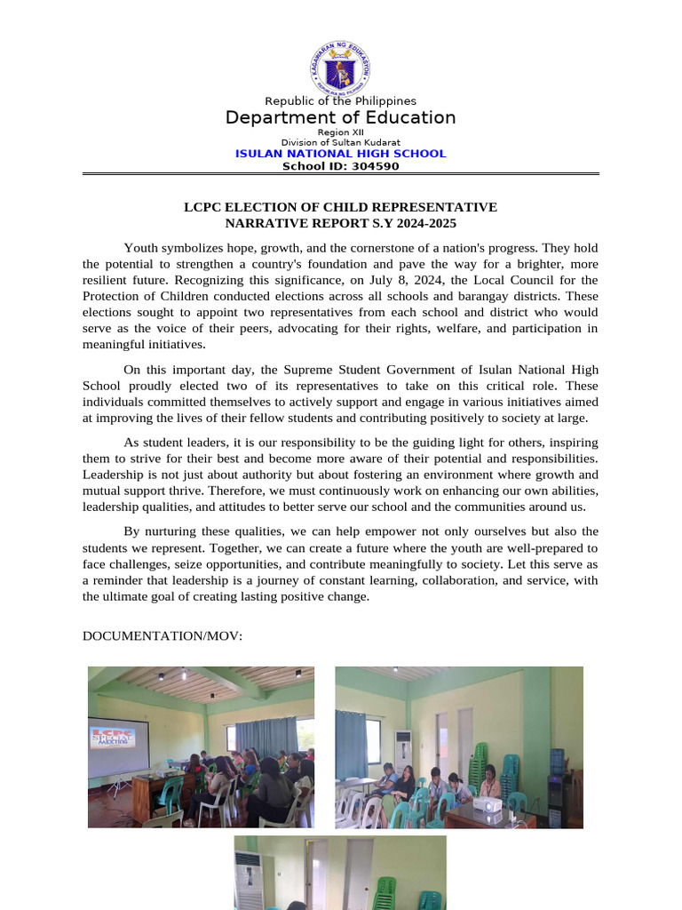Ar LCPC Election Child Rep | PDF | Cognition | Learning