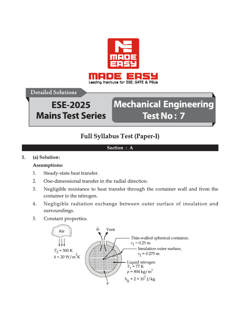 1847purl ME Test 7 Solution | PDF
