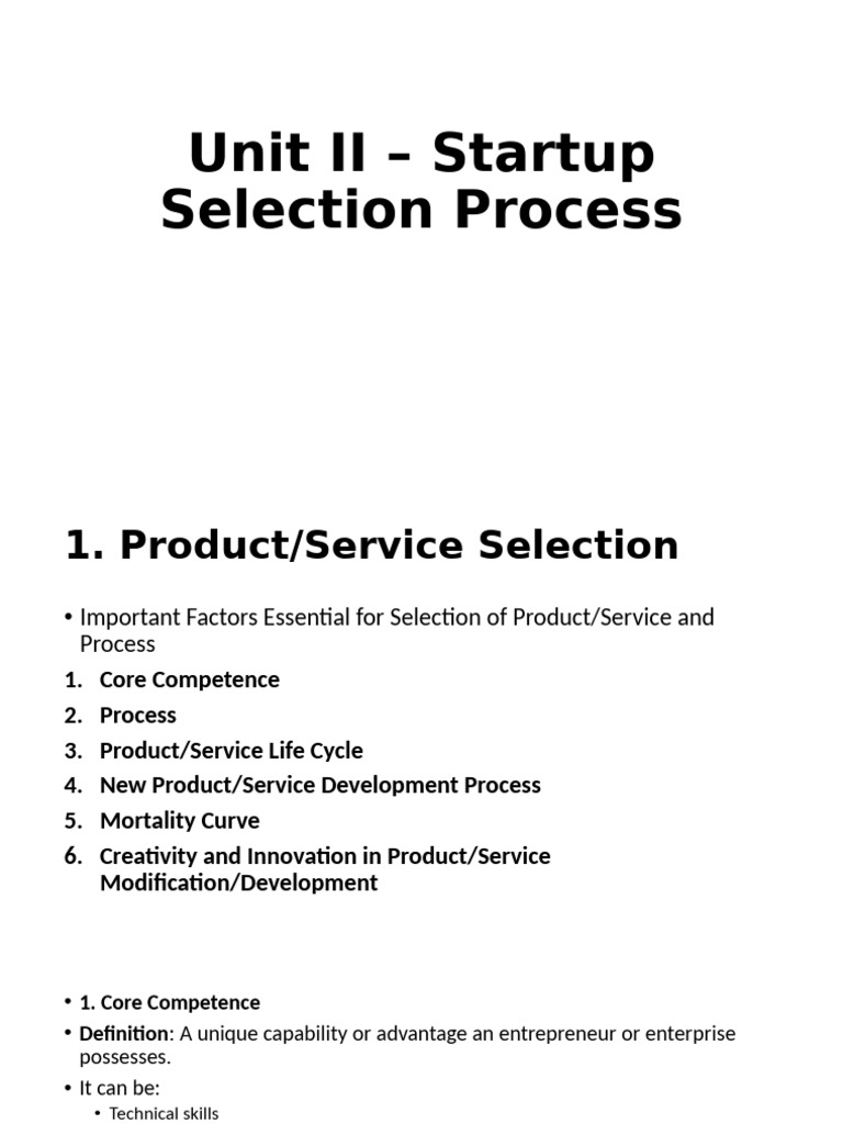 Key Factors in Startup Process Selection | PDF | Innovation | Sampling ...