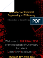 Laboratory of Chemical Engineering – ITN Malang