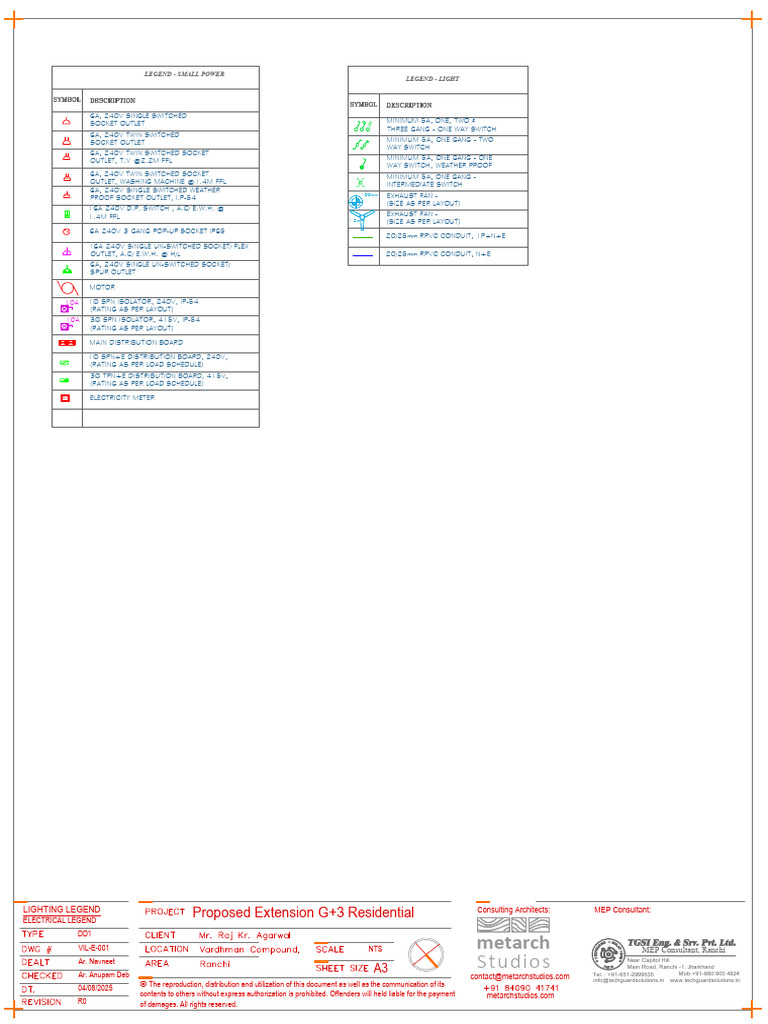 Electrical and Lighting Legend Guide | PDF | Electrical Equipment ...