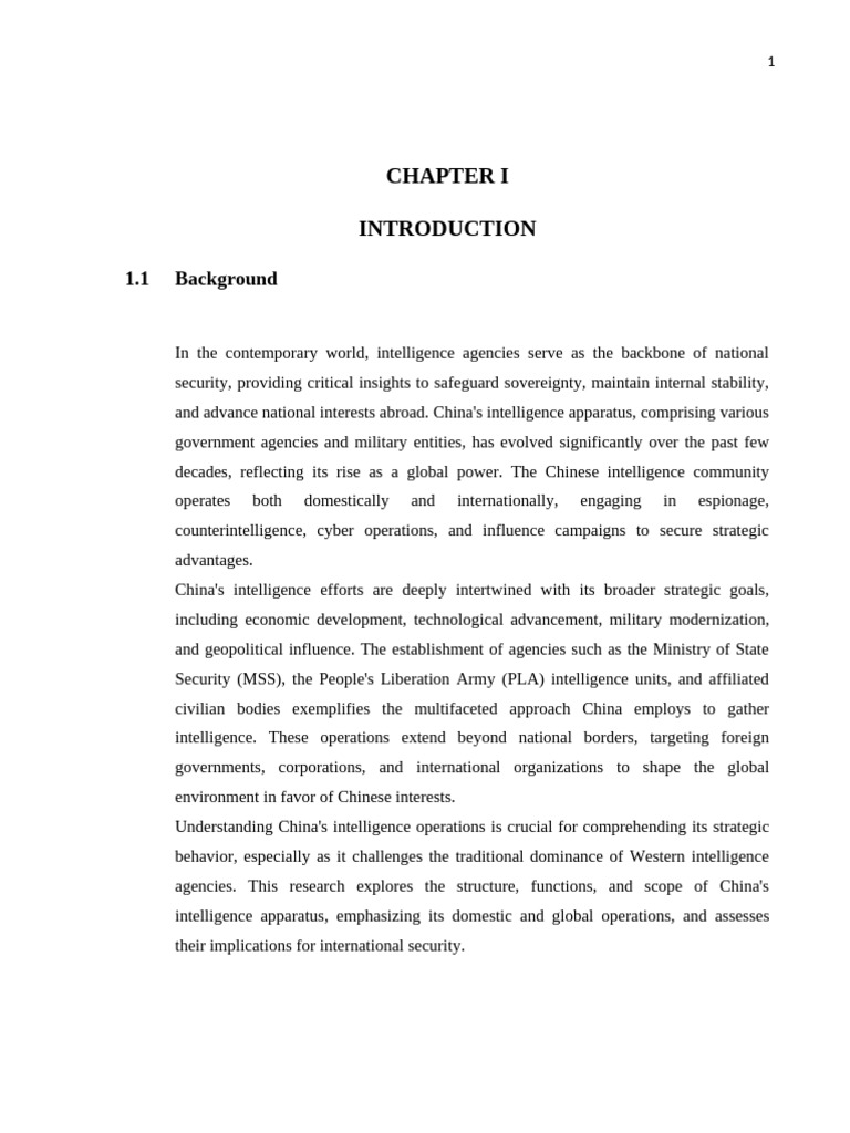 China 1 | PDF | Counterintelligence | Espionage
