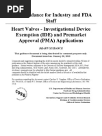 FDA Guidance For Heart Valve Replacement