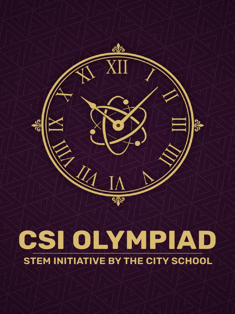 Inaugural CSI Olympiad Invitation | PDF | Science