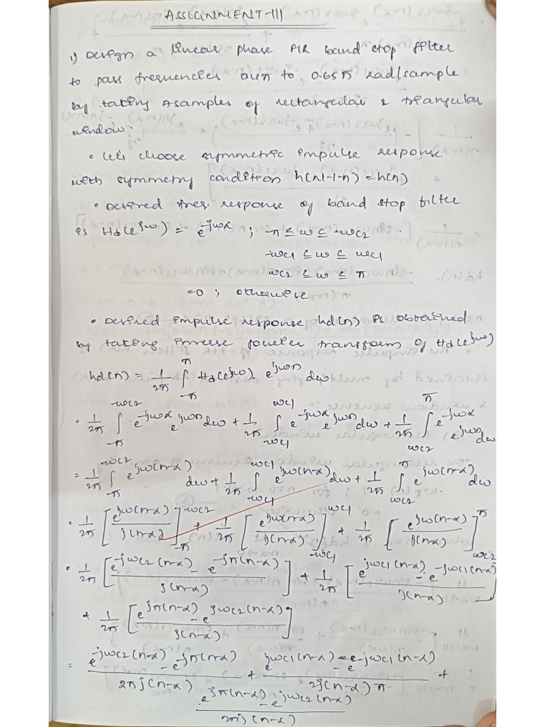 DSP Assignment - 3 | PDF