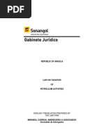 Angola - Petroleum Taxation Law 2004 Pib