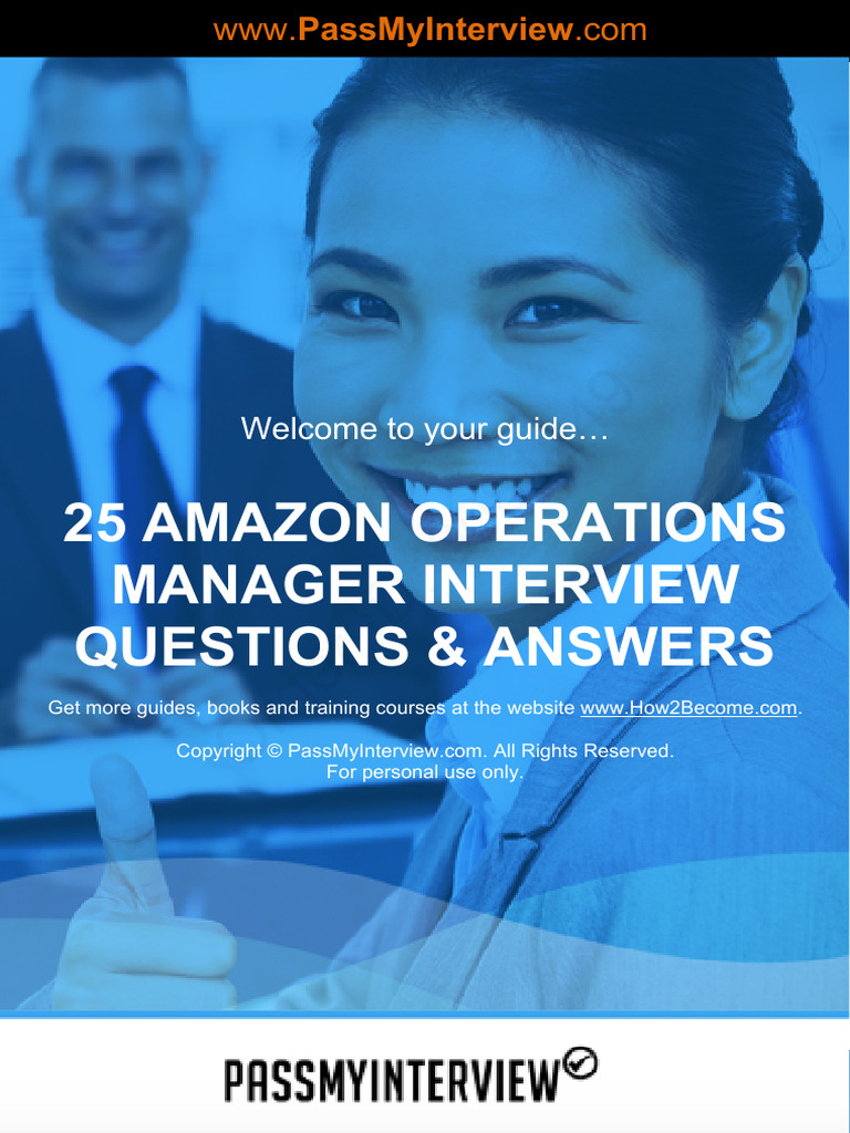 Amazon Operations Manager Interview Guide | PDF | Leadership ...