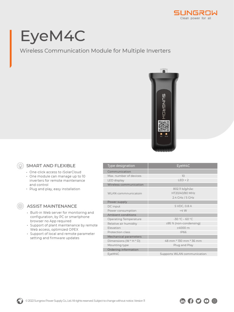 Wireless Module for Inverter Management | PDF | Wireless Lan | Electronics