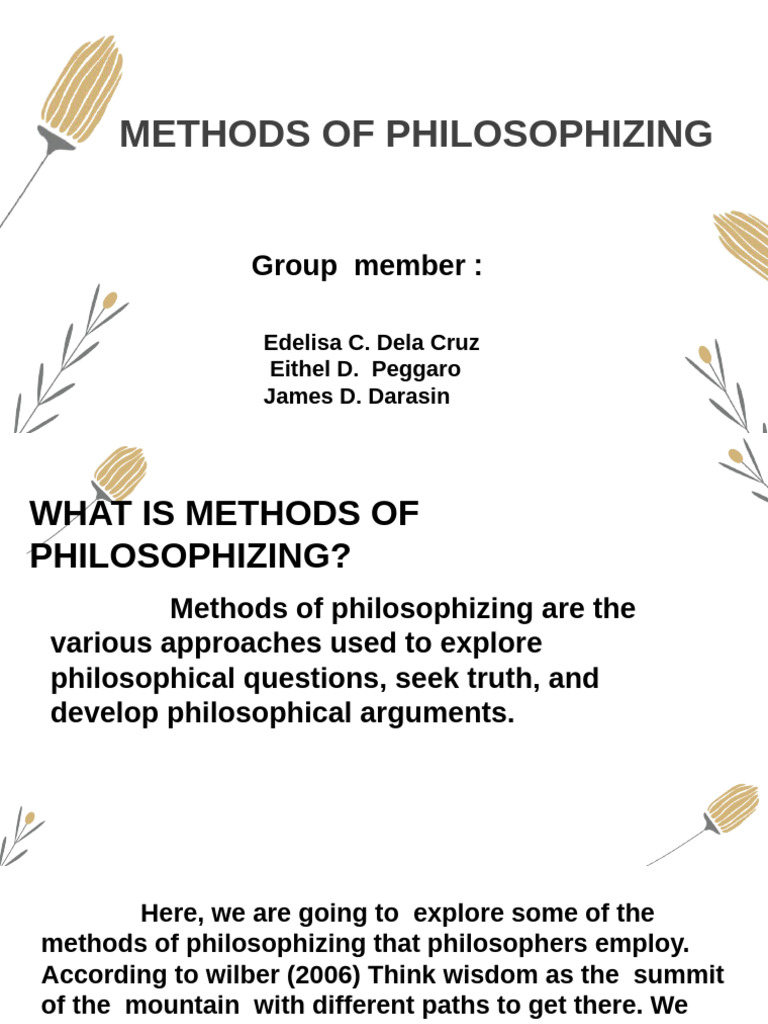 Five Key Methods of Philosophizing | PDF | Analytic Philosophy | Truth