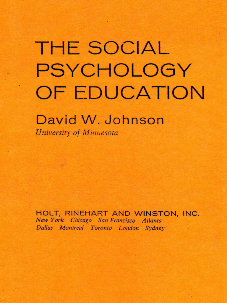 Social Psychology in Education Insights | PDF | Inductive Reasoning ...