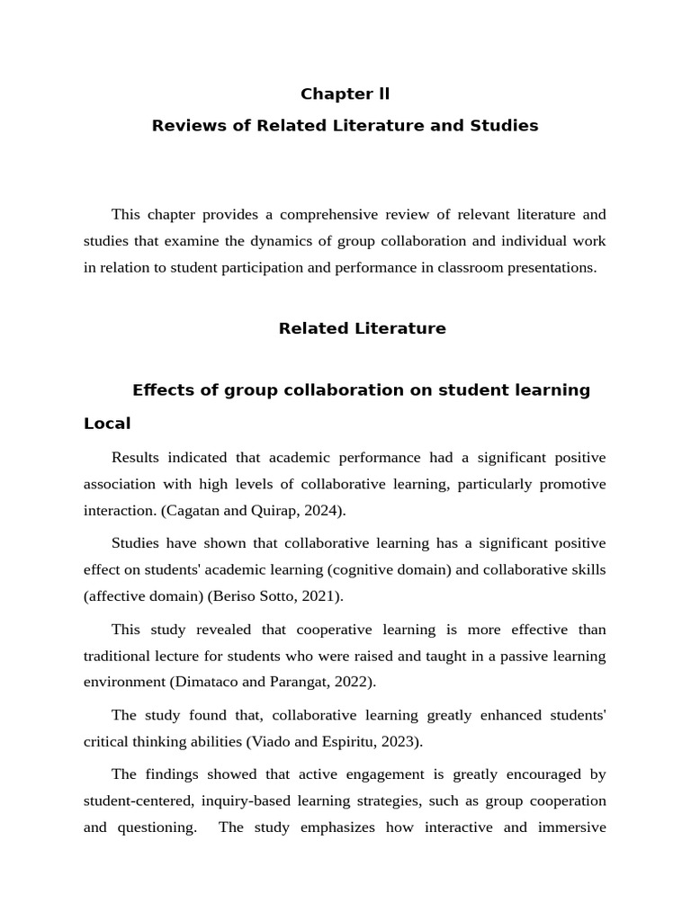 Impact of Collaboration on Student Learning | PDF | Learning | Inquiry ...