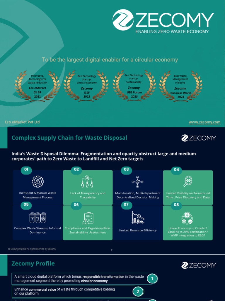 Zecomy: Enabling Zero Waste Solutions | PDF | Waste Management ...