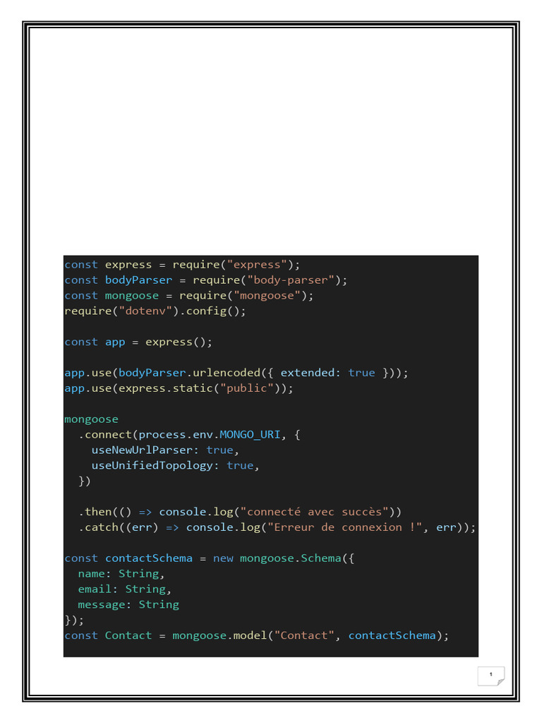 Tutoriel Node.js : Créer un serveur Express | PDF