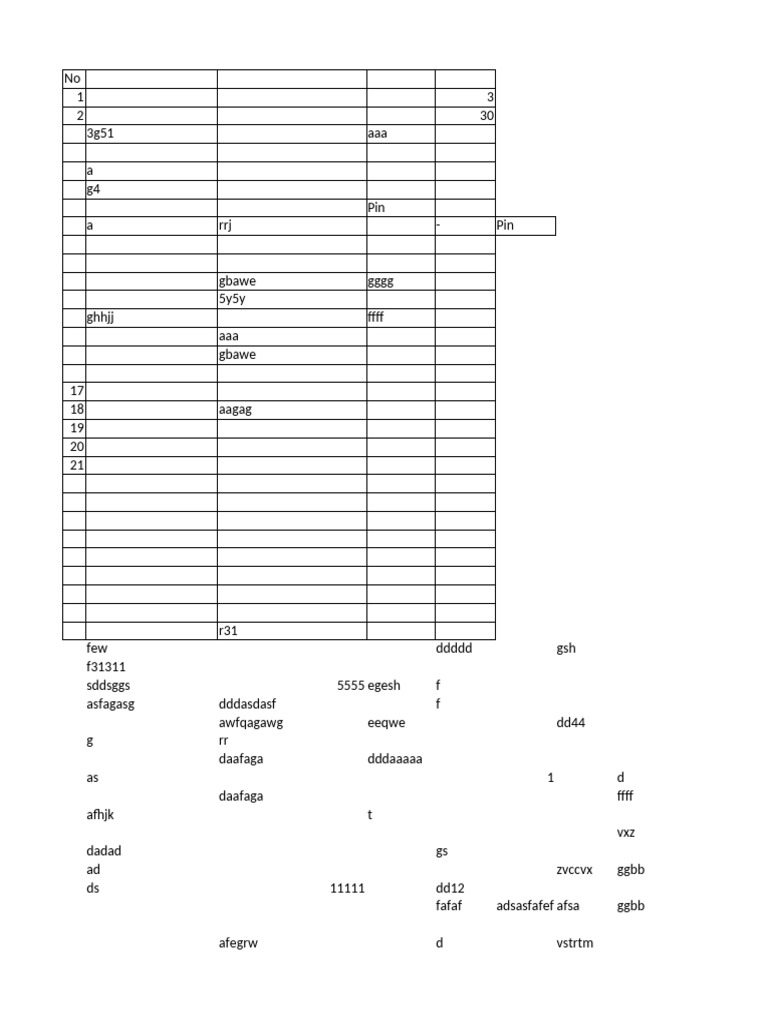 Random Character Sequence Analysis | PDF