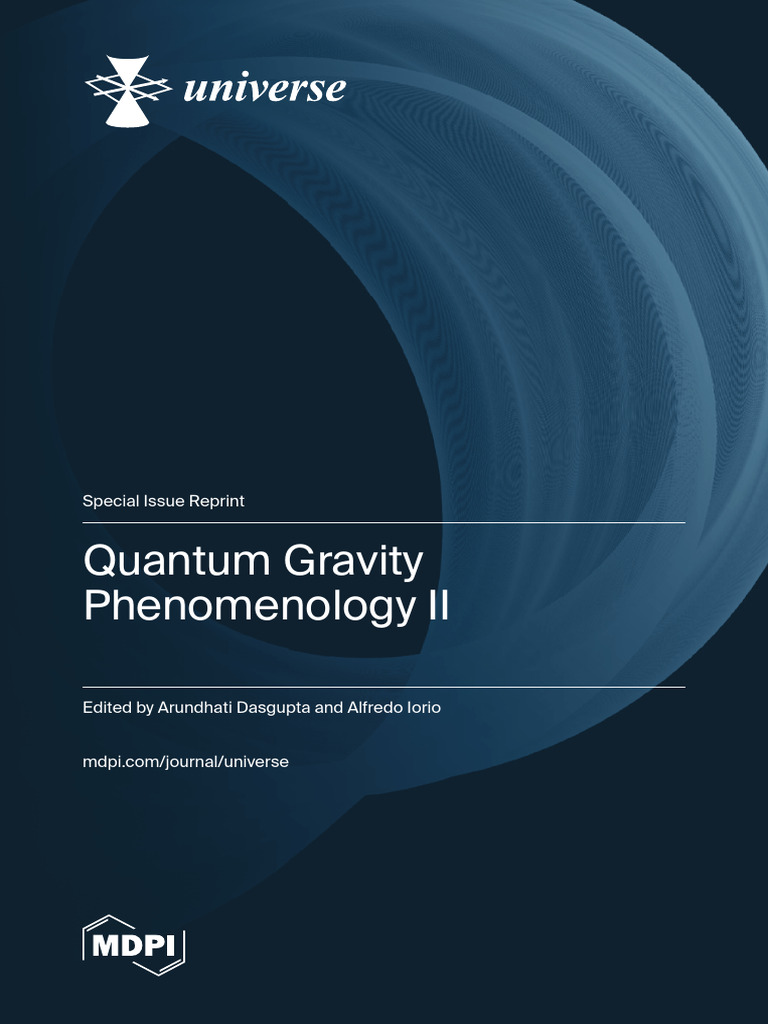 Quantum Gravity Phenomenology II Reprint | PDF | Quantum Gravity | Gravity