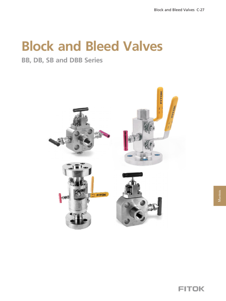 Block and Bleed Valve Overview | PDF | Valve | Pipe (Fluid Conveyance)