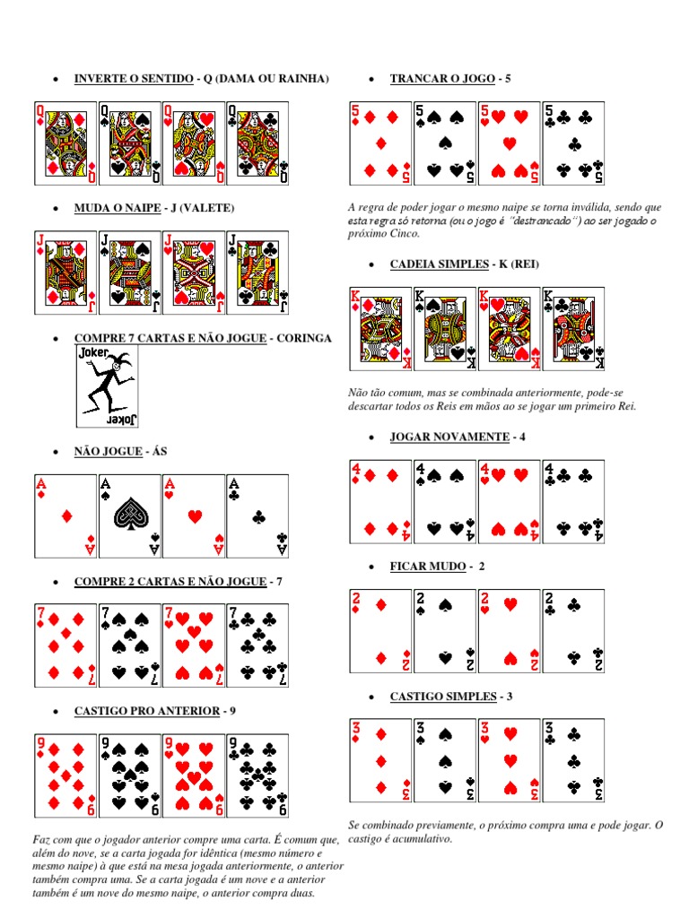 J O G O S : Regras e Dicas: UNO / MAU-MAU