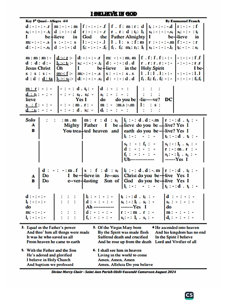 I Believe | PDF
